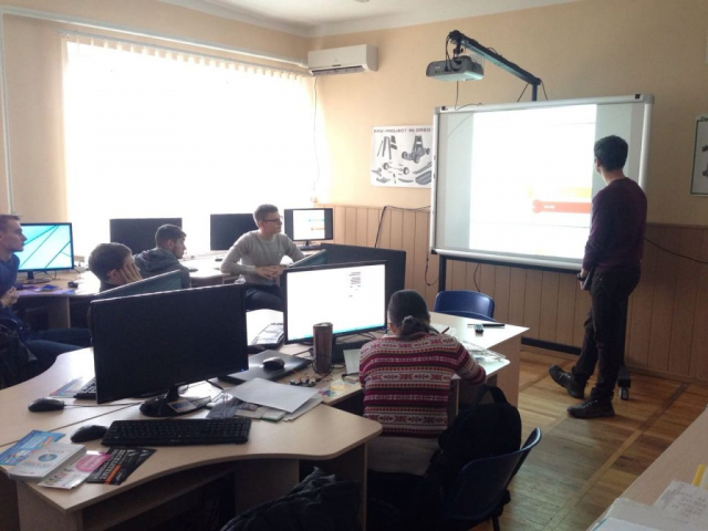 Presentation at Zaporizhzhya career fair