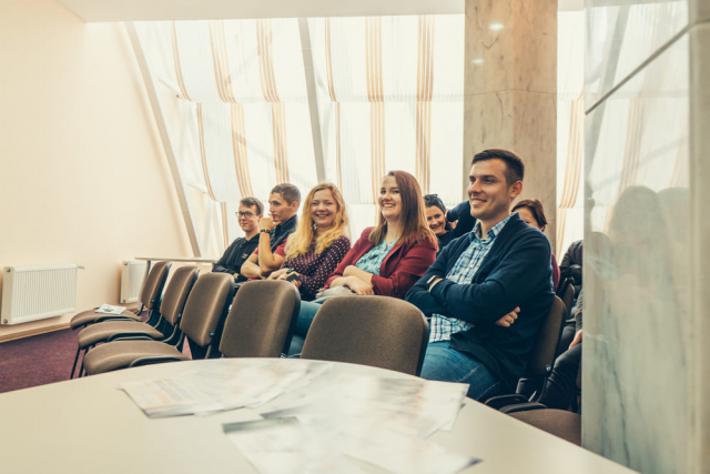 Listeners at Sumy coworking