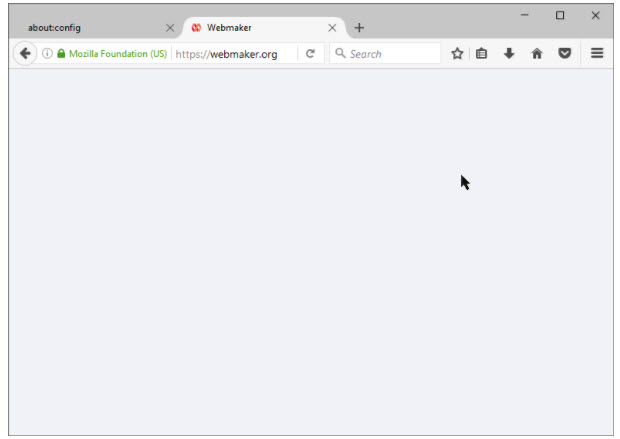Отсутствие намеков на необходимость JavaScript (Webmaker.org)