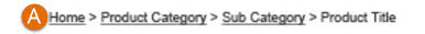 Breadcrumb trail links