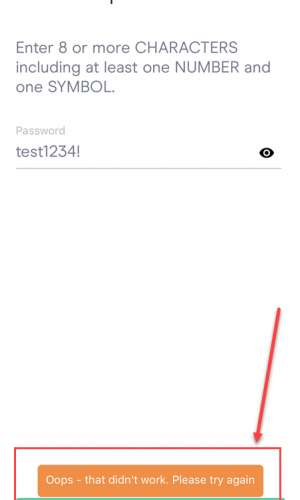error uninformative message