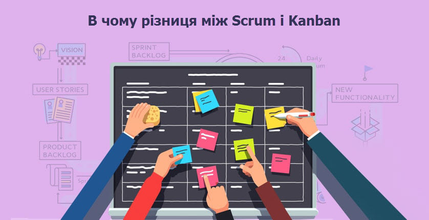 У чому різниця між Scrum і Kanban