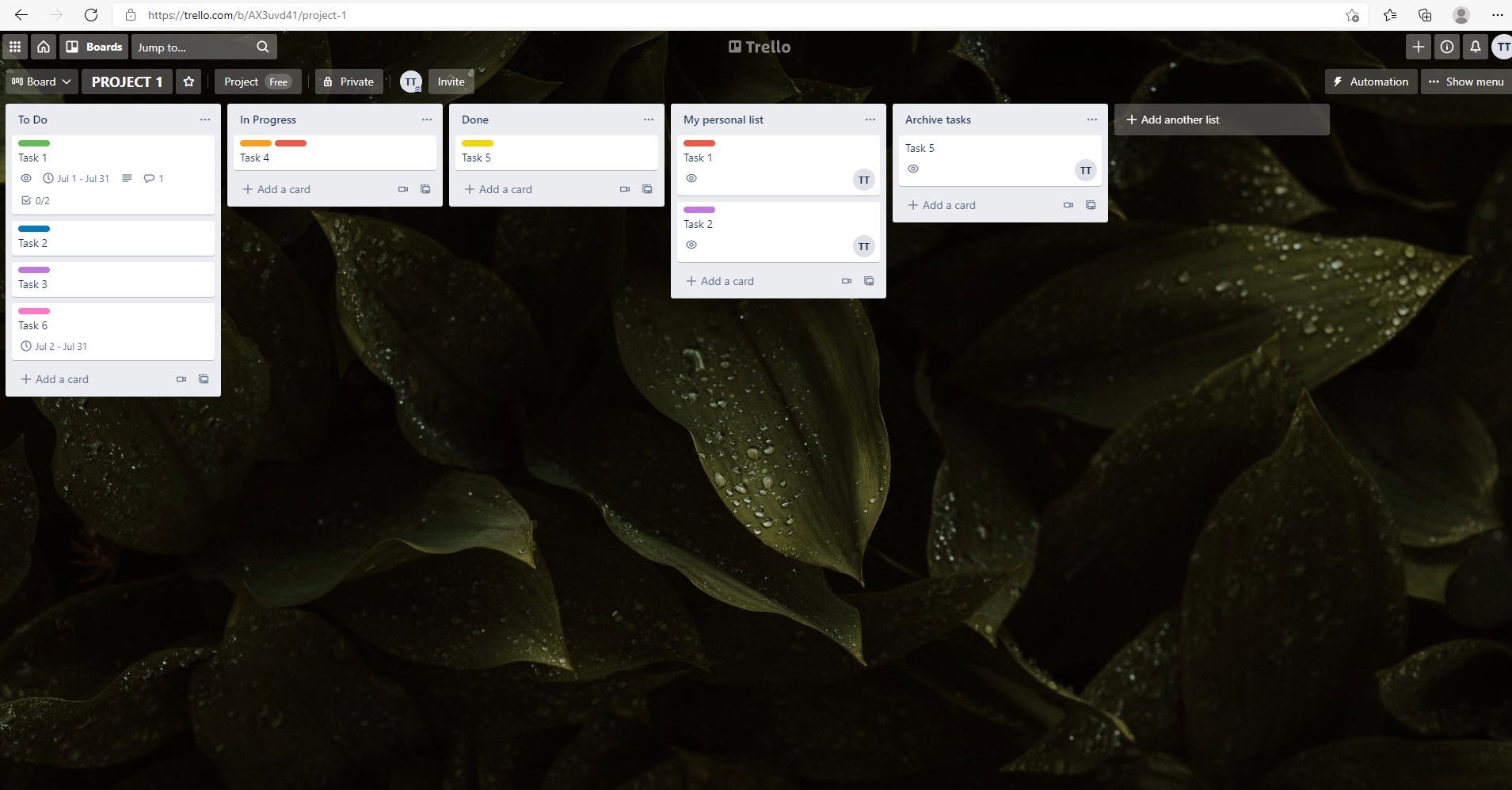 Дошка Trello